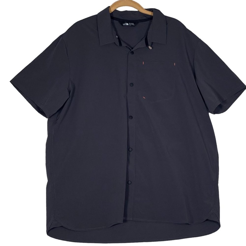 The North Face Shirt Men's Size XL Short-Sleeve Performance Snap Front Outdoor